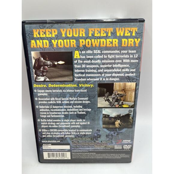 SOCOM US Navy SEALs (PlayStation 2 PS2) Complete In Box - Picture 2 of 7